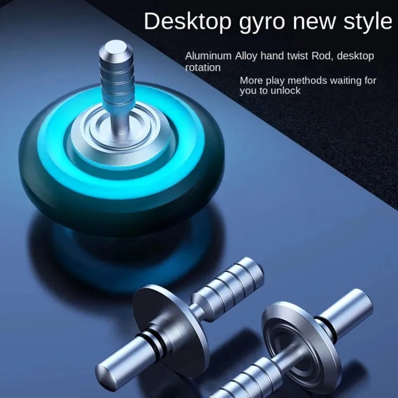 Fidget Spinner Metal Alloy Luminous Long Lasting Fingertip Gyro EDC Spinning Top Stress Relief Toys for Adults Kids Gifts