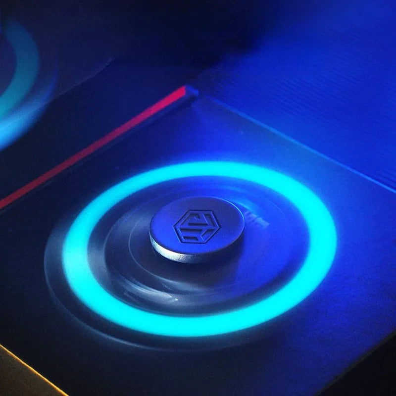 Fidget Spinner Metal Alloy Luminous Long Lasting Fingertip Gyro EDC Spinning Top Stress Relief Toys for Adults Kids Gifts